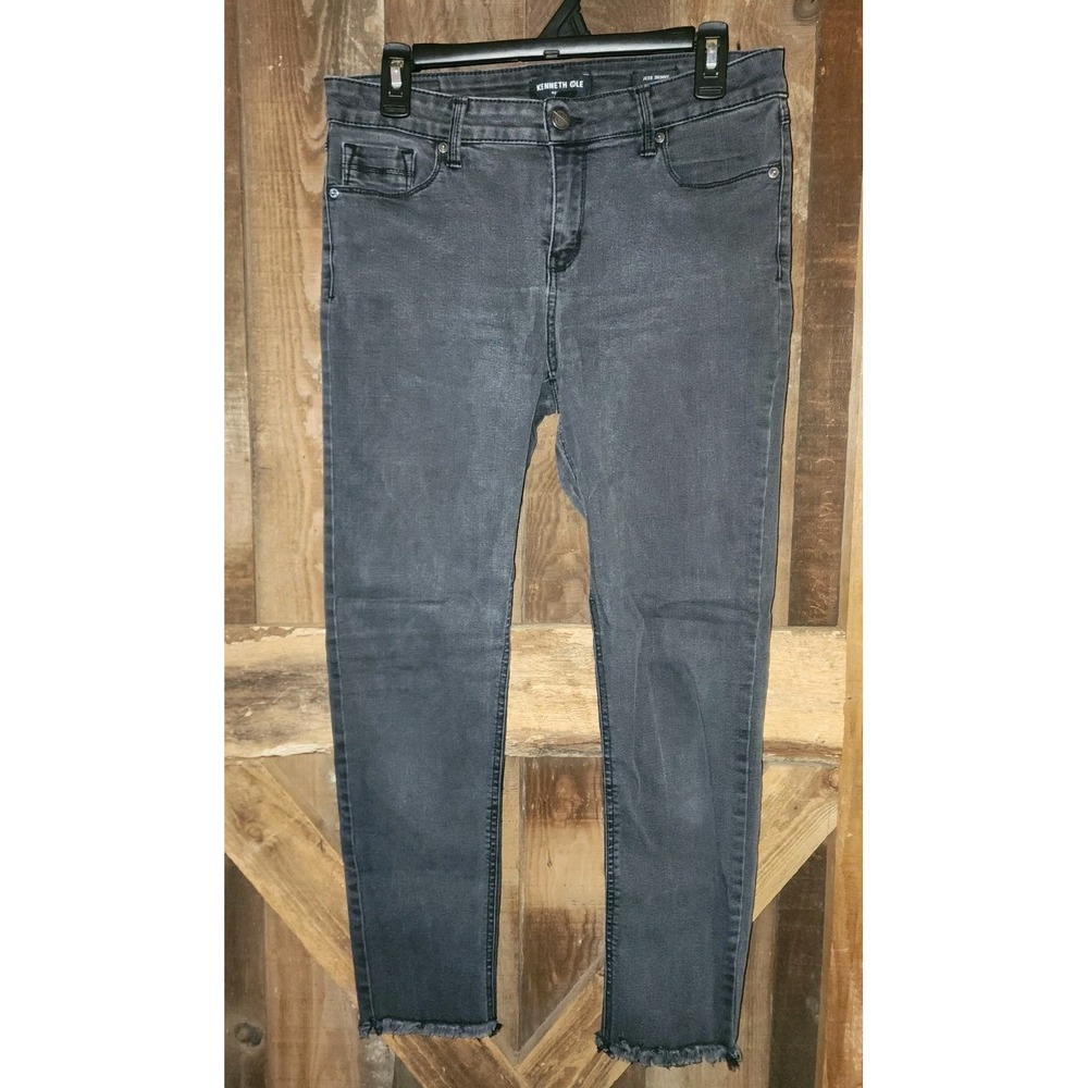Kenneth Cole Woman "Jess Skinny" Pants  Black Size 8 Grunge Punk Rock Style